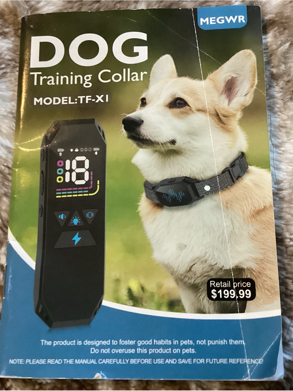 Dog Training Collar in Black - TF-X1